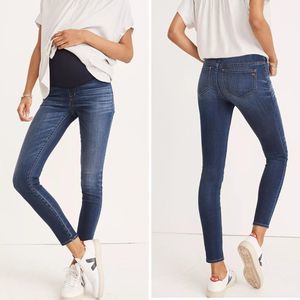 NEW Madewell Maternity Over-the-Belly Skinny Jeans Danny Wash: TENCEL,  32